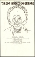 Scarce 1969 Jimi Hendrix Wichita Handbill