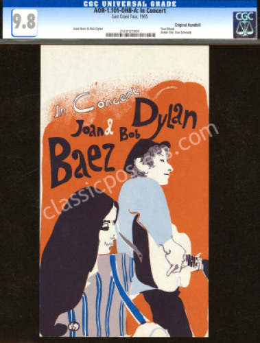 Finest Certified AOR 1.101 Bob Dylan Handbill