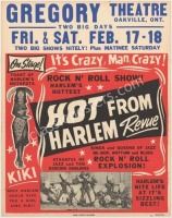 Hot From Harlem Revue Cardboard Poster