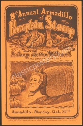 Armadillo World Headquarters Pumpkin Stomp Poster