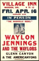 Rare Early Waylon Jennings Poster