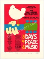 Performer-Signed AOR 3.1 Second Print Woodstock Poster