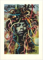 Stunning AOR 3.185 Jimi Hendrix Serigraph Poster