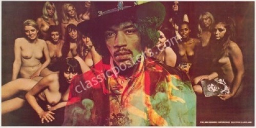 Scarce Jimi Hendrix Electric Ladyland Poster