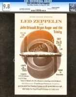 Scarce Certified AOR 3.60 Led Zeppelin Handbill