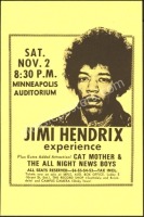 Elusive Jimi Hendrix Minneapolis Handbill
