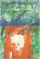 Rare Grateful Dead Rainforest Benefit Silkscreen Poster