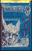 Wonderful Signed and Certified Original BG-144 Grateful Dead Poster