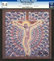 Leary-Signed Carbon Jesus Blotter Art