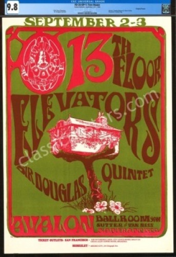 Pristine Original FD-24 13th Floor Elevators Poster