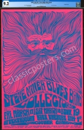 AOR 3.182 Steve Miller Vancouver Poster