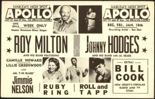 Scarce Apollo Theater Handbill