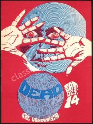 Popular Grateful Dead Continental Ballroom Poster