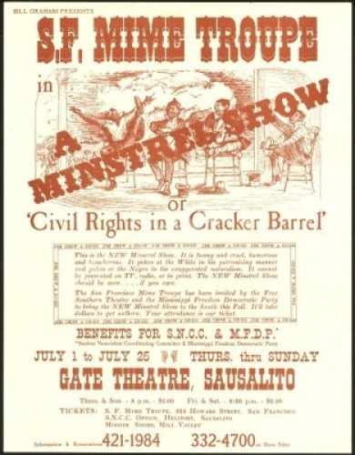 Scarce AOR 2.33 San Francisco Mime Troupe Handbill