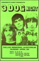 Scarce Three Dog Night Dallas Poster