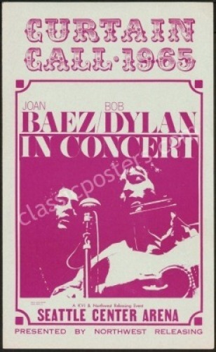 Rare 1965 Dylan/Baez Seattle Program