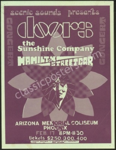 Elusive The Doors Phoenix Handbill