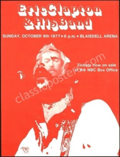 Interesting 1977 Eric Clapton Poster