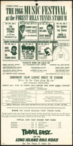 1966 Forest Hills Music Festival Poster
