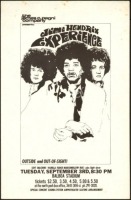 Jimi Hendrix Balboa Stadium Handbill