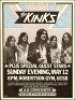 Nice 1974 The Kinks Santa Barbara Poster