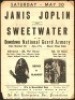 Rare 1970 Janis Joplin Florida Handbill