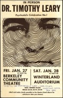 Ultra-Rare Timothy Leary Berkeley Poster