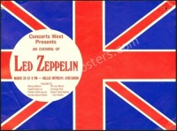 Led Zeppelin Dallas Handbill