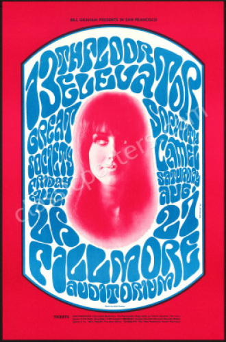 Superb Second Print BG-25 Grace Slick Poster