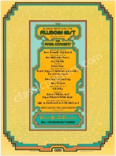 FE-11 The Fillmore East Closing Poster