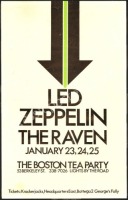 Very Rare Original Led Zeppelin Boston Tea Party Poster