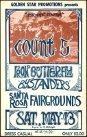 Rare Count 5 Santa Rosa Cardboard Poster