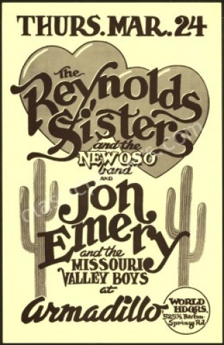 Very Nice Reynolds Sisters Armadillo Poster