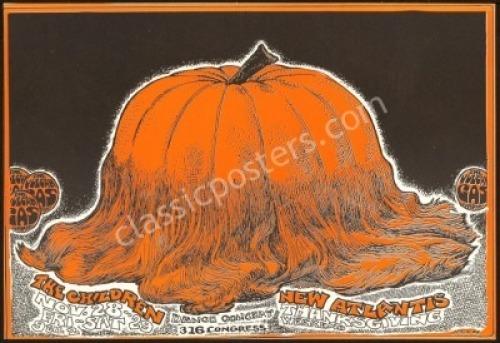 Vulcan Gas Hairy Pumpkin Handbill