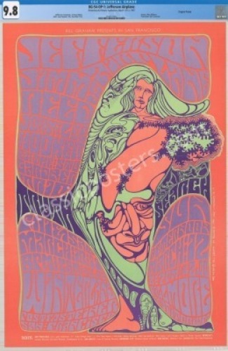 Superlative BG-54 Jefferson Airplane Poster