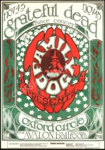 Very Nice Original FD-33 Grateful Dead Poster