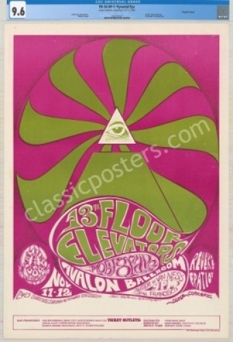 Scarce FD-34 13th Floor Elevators Poster