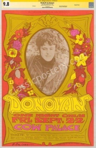 Super Signed Original BG-86 Donovan Poster