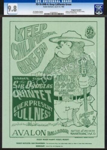 Near Mint Certified FD-16 Smokey Bear Handbill