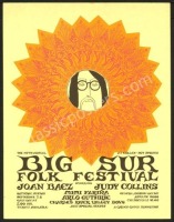 Very Scarce 1967 Big Sur Folk Festival Handbill