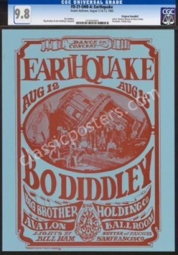 Scarce Certified FD-21 Earthquake Handbill