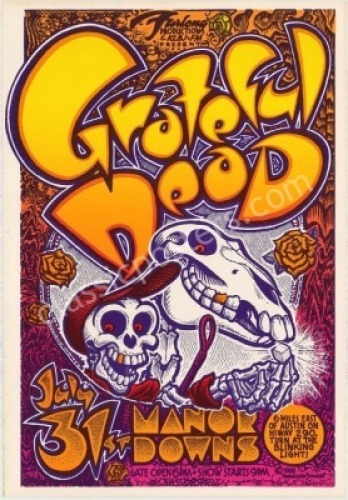 Popular AOR 4.159 Grateful Dead Austin Poster