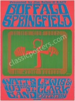 Scarce AOR 3.39 Buffalo Springfield Earl Warren Poster