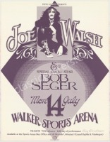 Very Nice Signed Joe Walsh Poster
