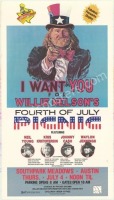 Very Nice Wille Nelson Fourth of July Picnic Poster