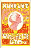 Colorful 1967 Willamette Gym Poster