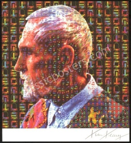 Very Nice Signed Leary Profile Blotter Art