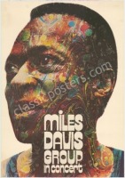 Colorful Miles Davis Tour Blank Poster