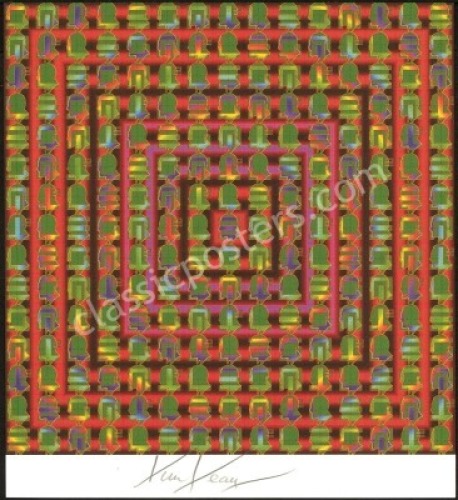 Tim Leary-Signed Space Migration Blotter Art