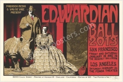 Beautiful Chuck Sperry Edwardian Ball Poster